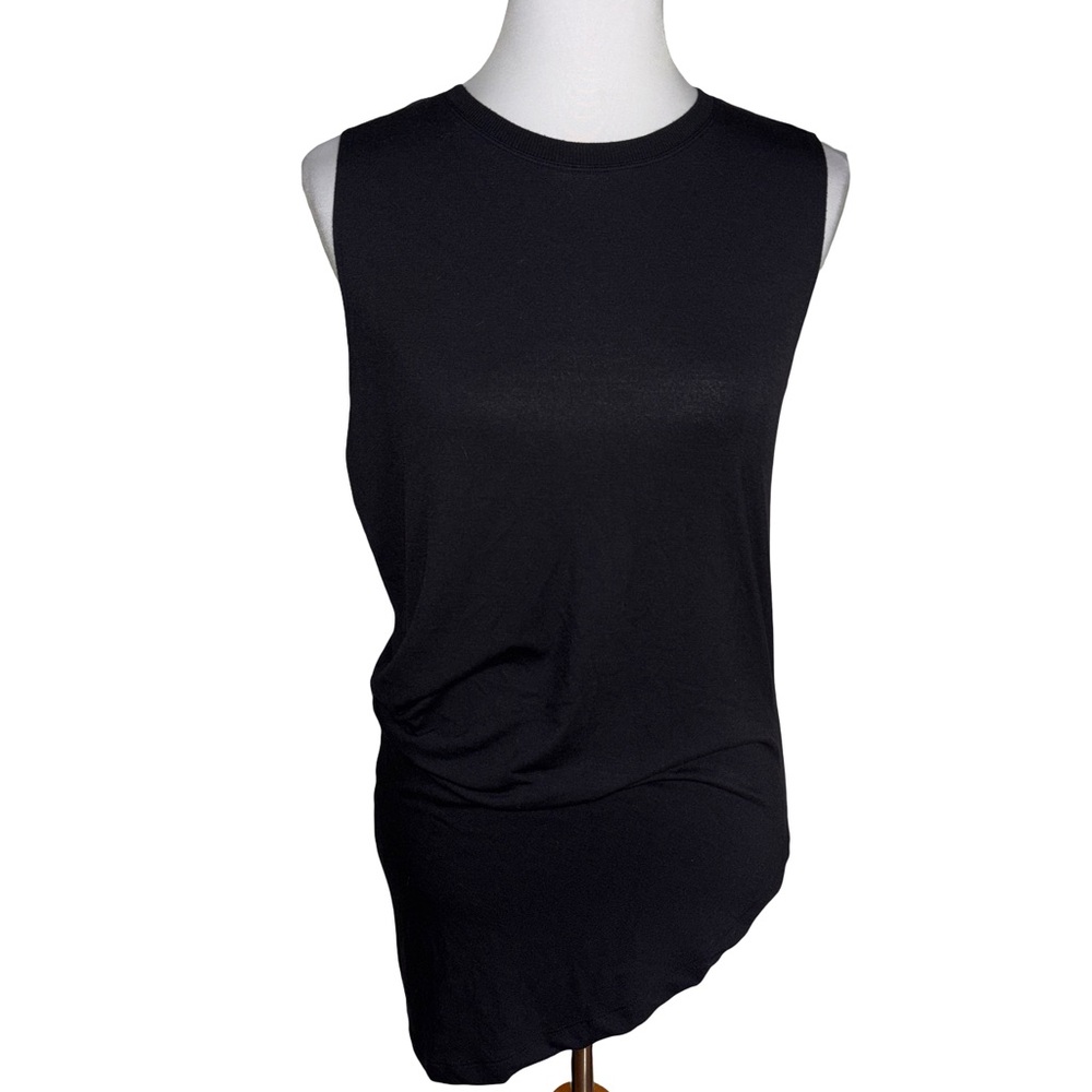 Athleta Black Asymmetrical Tee Tank
